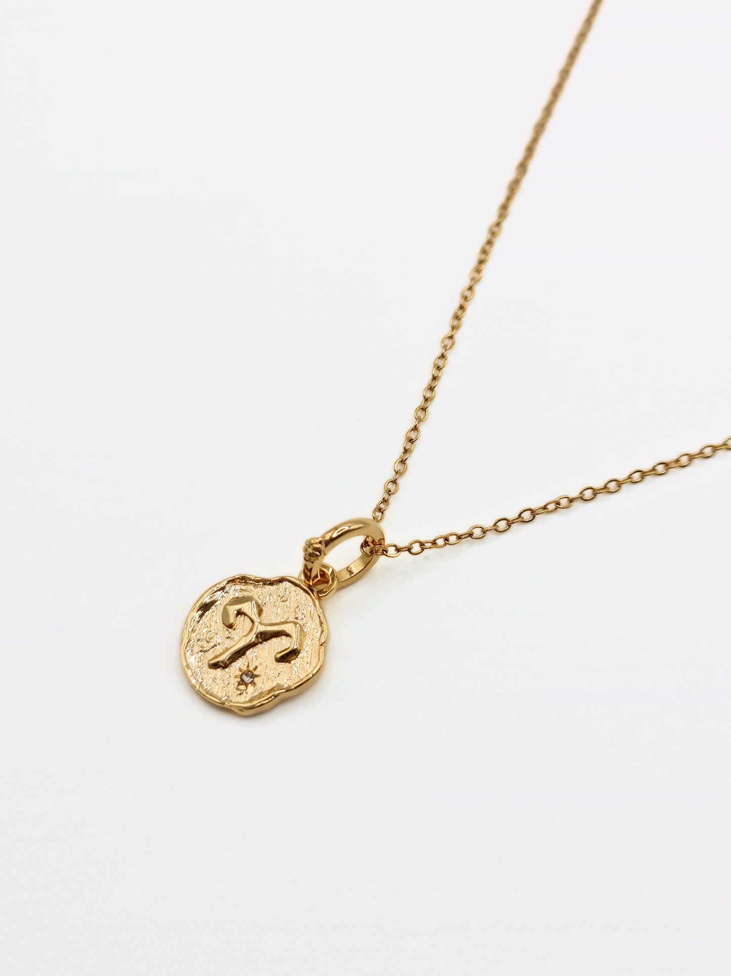 The Talisman Collection Aries 18k Gold Plated Tarnish-Free Zodiac Pendant Necklace