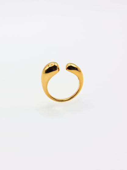 The Trevalgan 18k Gold Plated Tarnish-Free Open Dome Ring