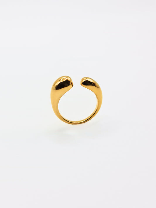 The Trevalgan 18k Gold Plated Tarnish-Free Open Dome Ring