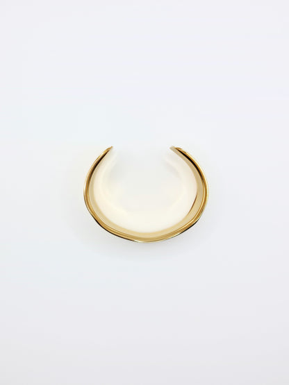 The Delphi 18k Gold Plated Stainless Steel Abstract Cuff Bracelet