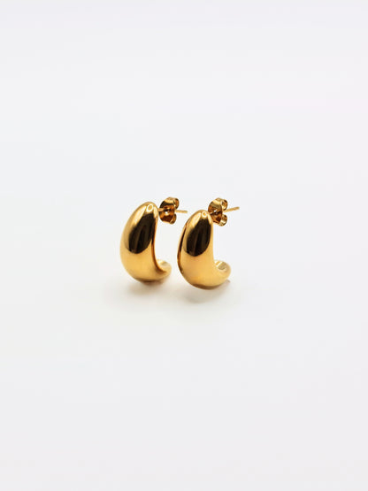 The Teardrop 18k Gold Plated Tarnish-Free Statement Stud Earrings