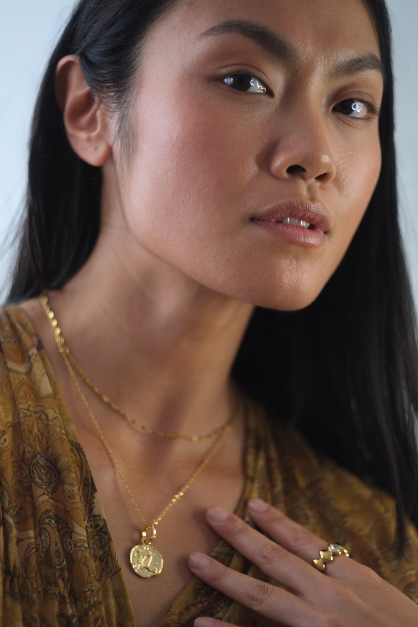 The Talisman Collection Aquarius 18k Gold Plated Tarnish-Free Zodiac Pendant Necklace
