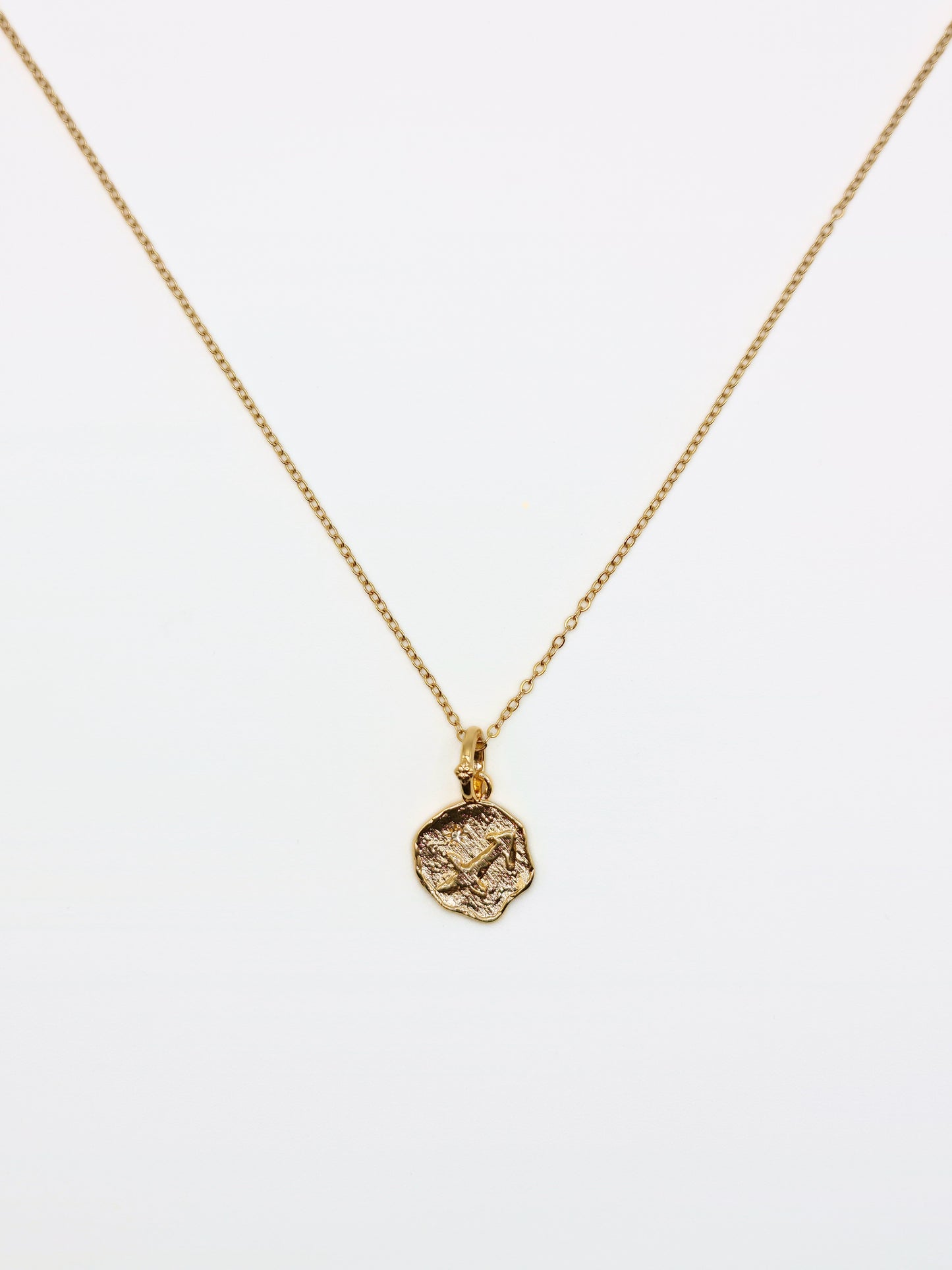 The Talisman Collection Sagittarius 18k Gold Plated Tarnish-Free Zodiac Pendant Necklace