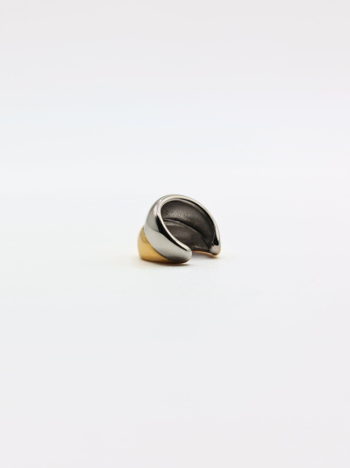 The Unity Two Tone Tarnish-Free Double Statement Ear Cuff