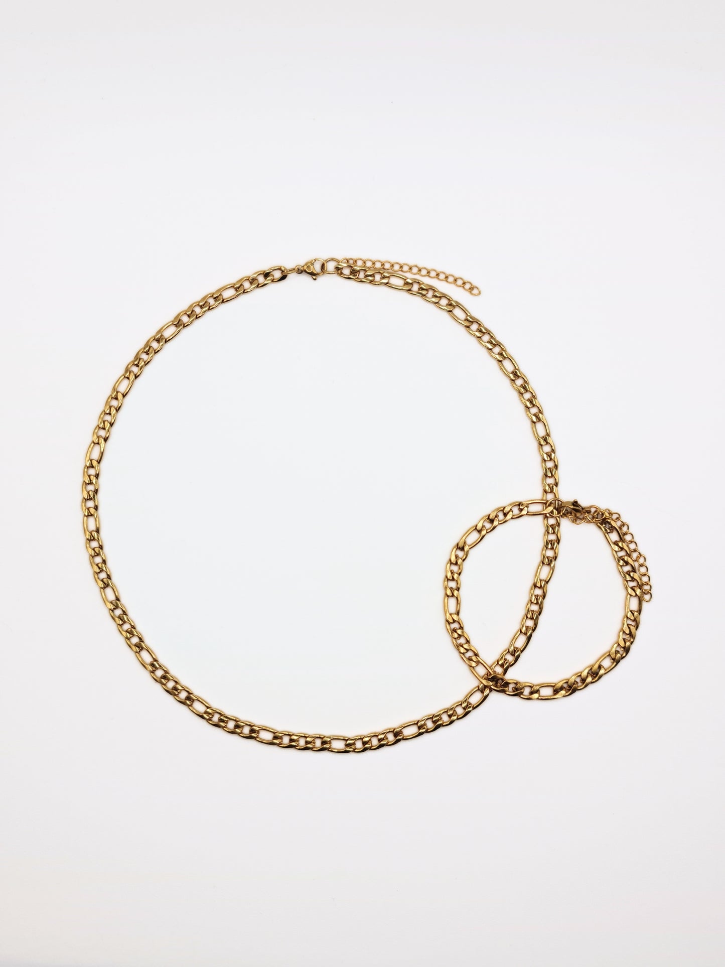 The Felix 18k Gold Plated Tarnish-Free Slim Figaro Chain Bracelet