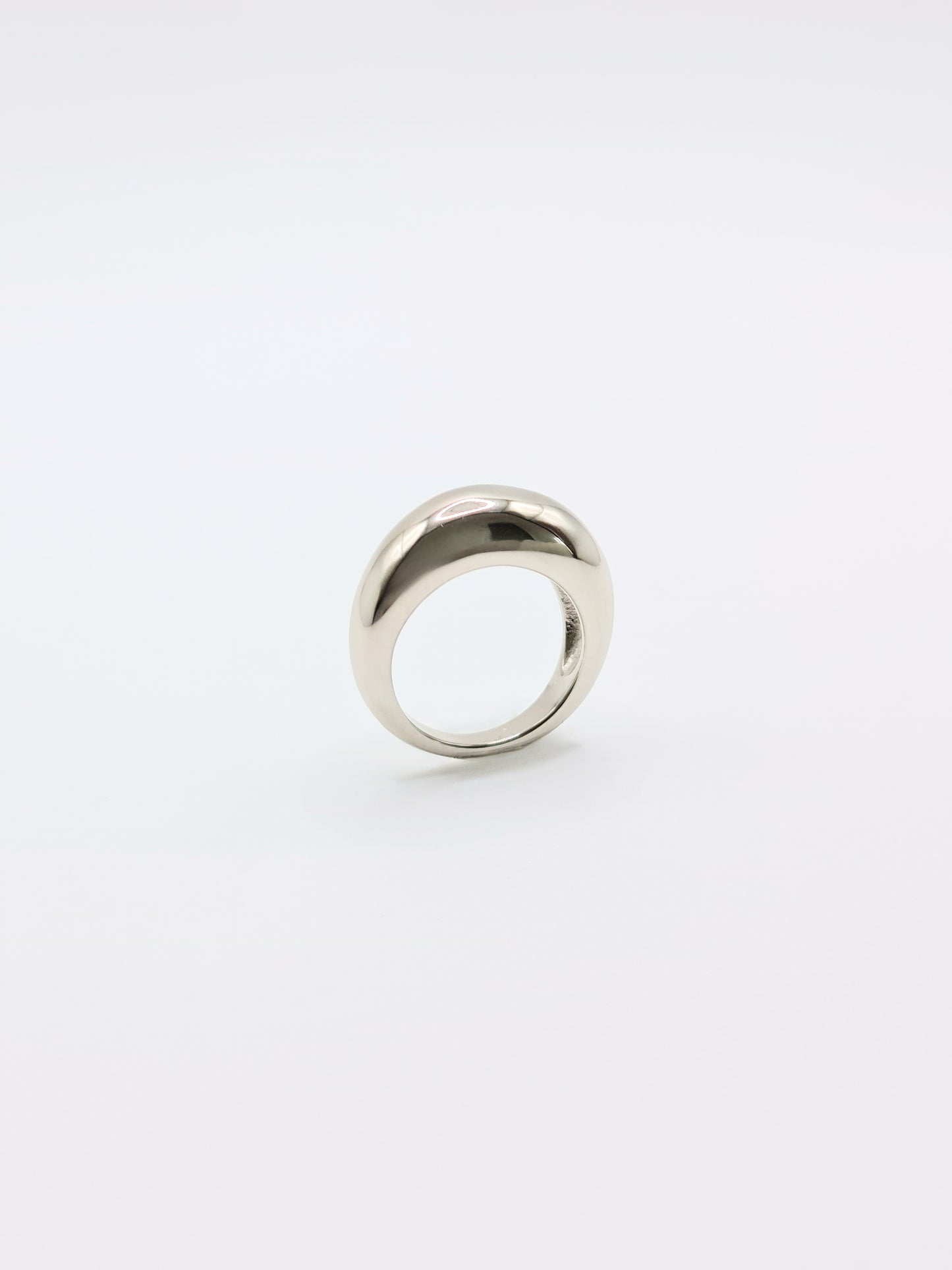 The Oracle Silver Finish Tarnish-Free Dome Ring
