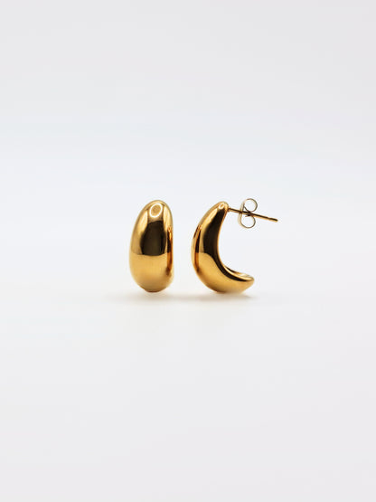 The Teardrop 18k Gold Plated Tarnish-Free Statement Stud Earrings