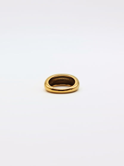 The Oracle 18k Gold Plated Tarnish-Free Dome Ring