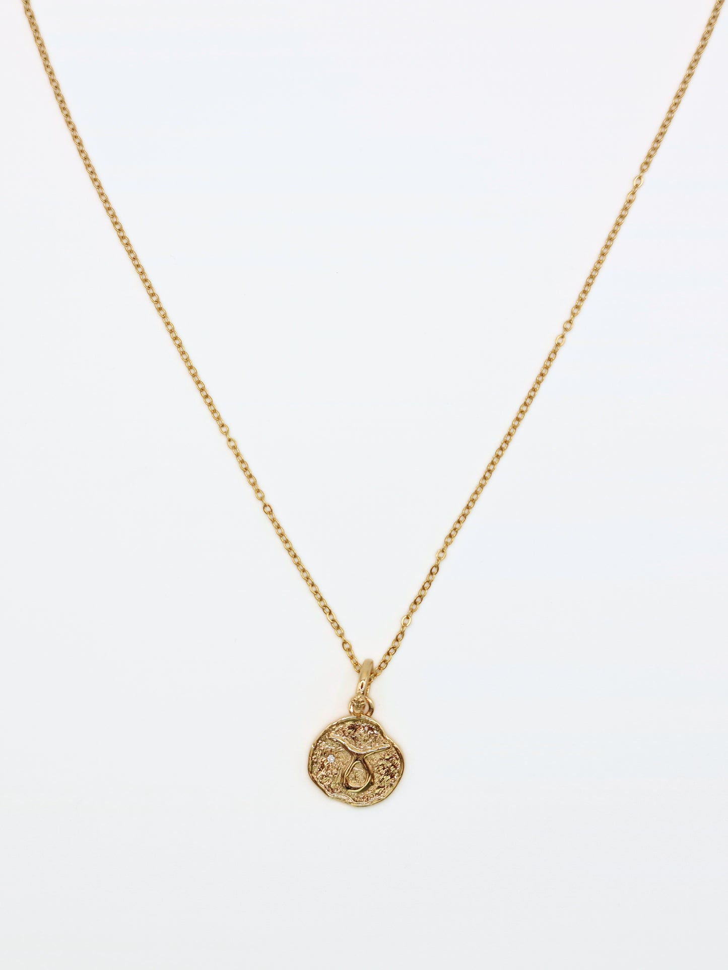 The Talisman Collection Taurus 18k Gold Plated Tarnish-Free Zodiac Pendant Necklace