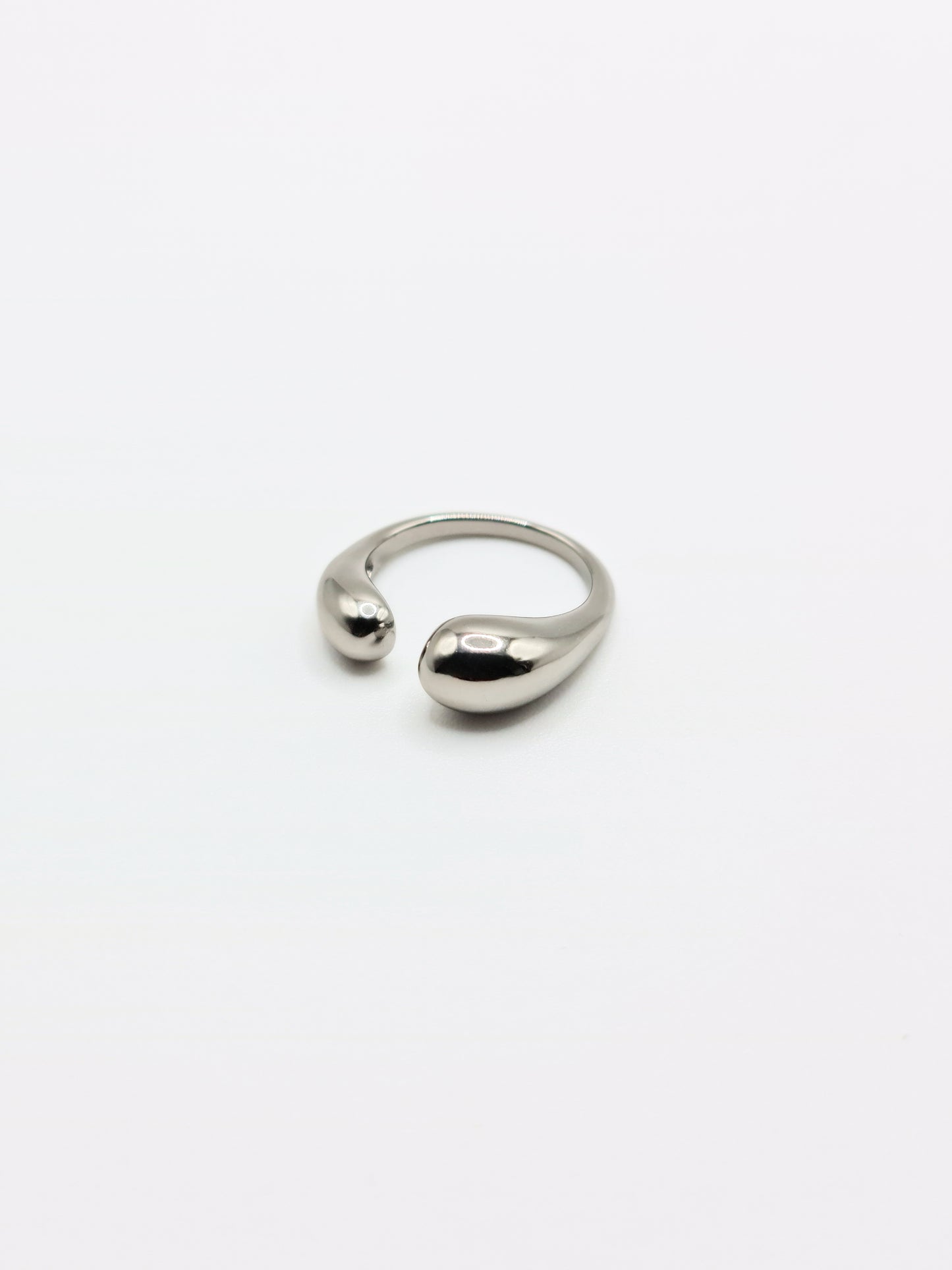 The Trevalgan Silver Finish Tarnish-Free Open Dome Ring