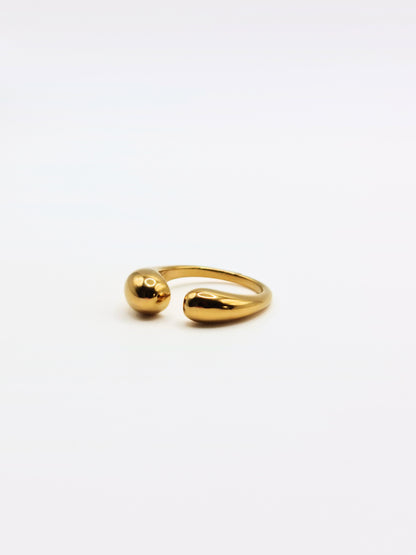 The Trevalgan 18k Gold Plated Tarnish-Free Open Dome Ring