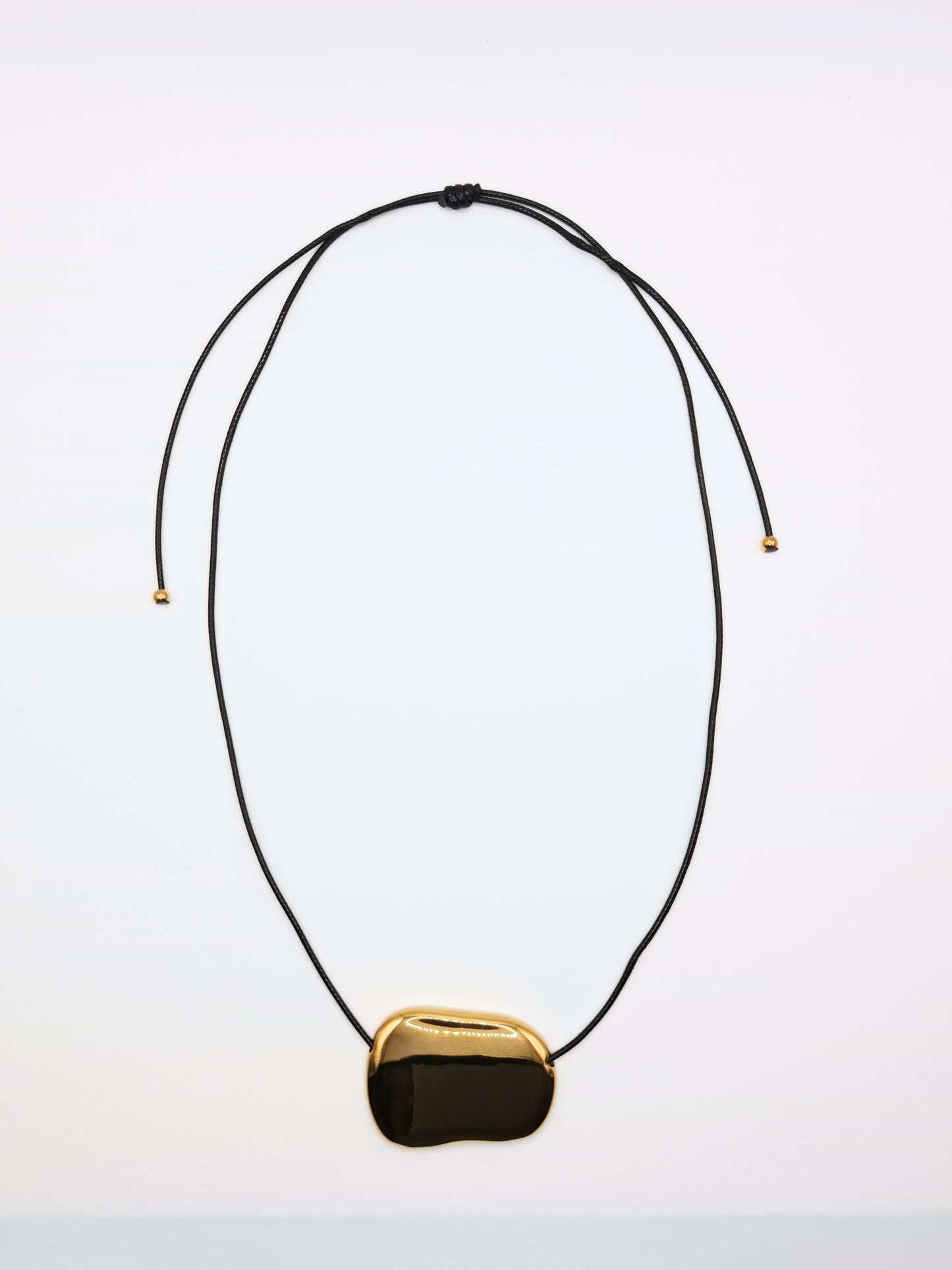 The Hepworth 18k Gold Plated Tarnish-Free Metal Plate Rope Tie Necklace
