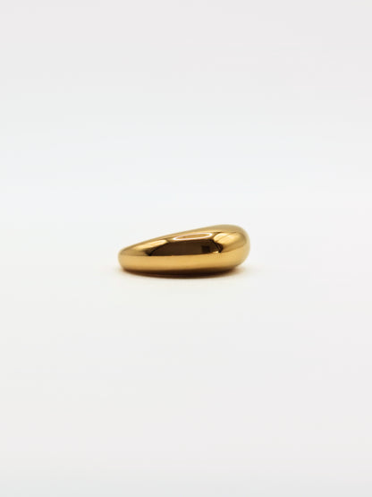 The Oracle 18k Gold Plated Tarnish-Free Dome Ring