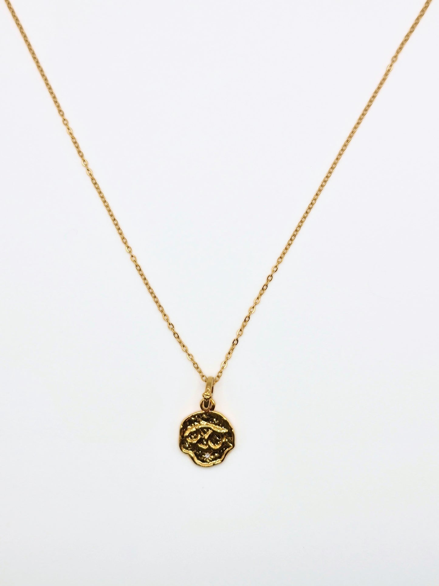 The Talisman Collection Cancer 18k Gold Plated Tarnish-Free Zodiac Pendant Necklace
