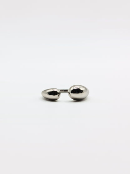The Trevalgan Silver Finish Tarnish-Free Open Dome Ring
