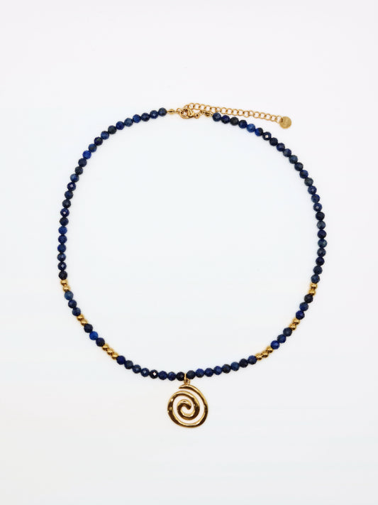 blue-lapis-lazuli-gemstone-natural-stone-semi-prescious-gold-beaded-stainless-steel-tarnish-free-jewellery-waterproof-ember-and-stone-1