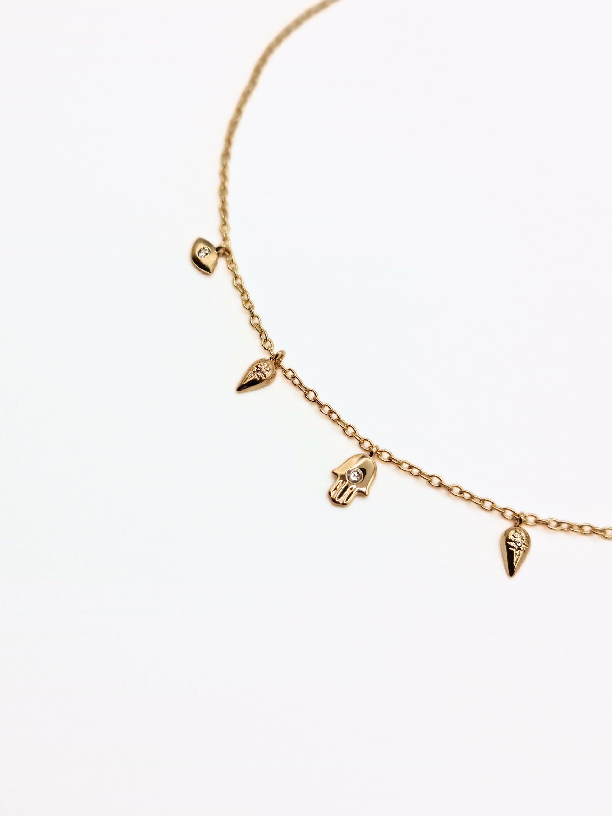 evil-eye-hamsa-charm-chain-dainty-necklace-stainless-steel-tarnish-free-jewellery-waterproof-ember-and-stone-5