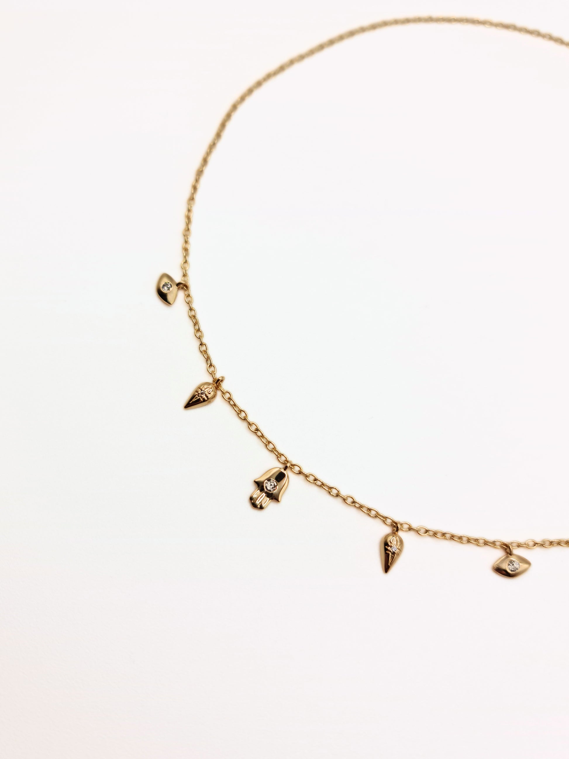 evil-eye-hamsa-charm-chain-dainty-necklace-stainless-steel-tarnish-free-jewellery-waterproof-ember-and-stone-5