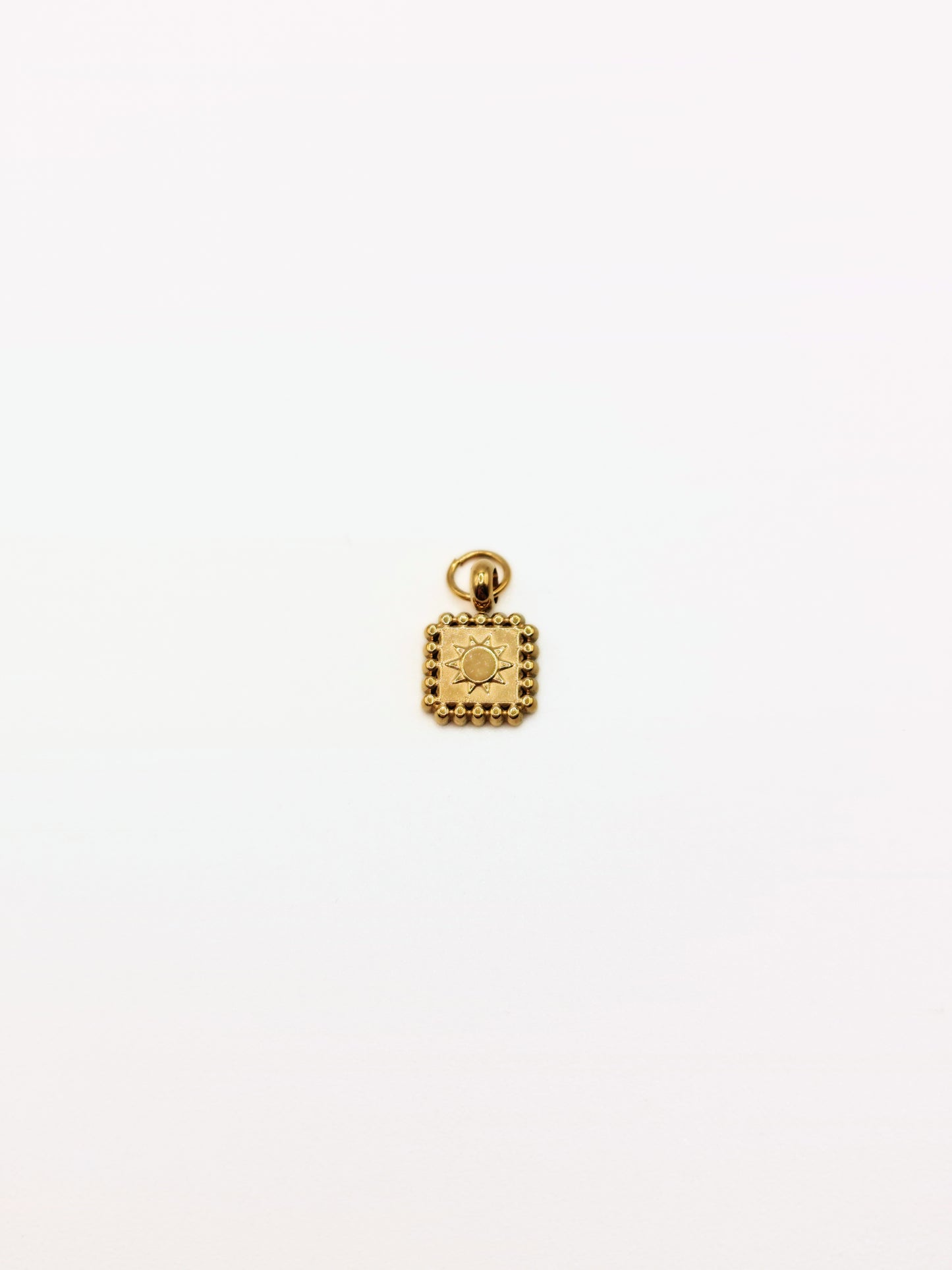 gold-beaded--square-coin-charm-necklace-tarnish-free-jewellery-waterproof-stainless-steel-1