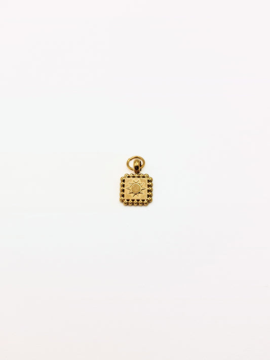 gold-beaded--square-coin-charm-necklace-tarnish-free-jewellery-waterproof-stainless-steel-1