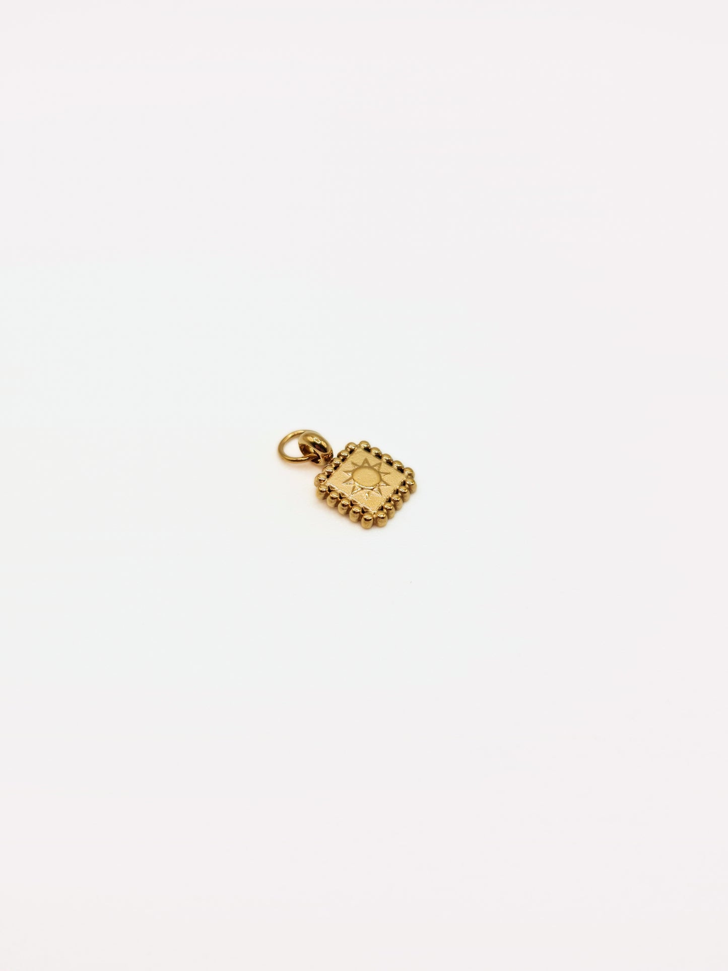 gold-beaded--square-coin-charm-necklace-tarnish-free-jewellery-waterproof-stainless-steel-1