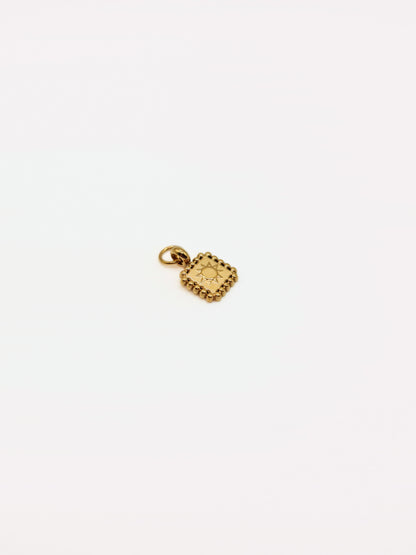 gold-beaded--square-coin-charm-necklace-tarnish-free-jewellery-waterproof-stainless-steel-1