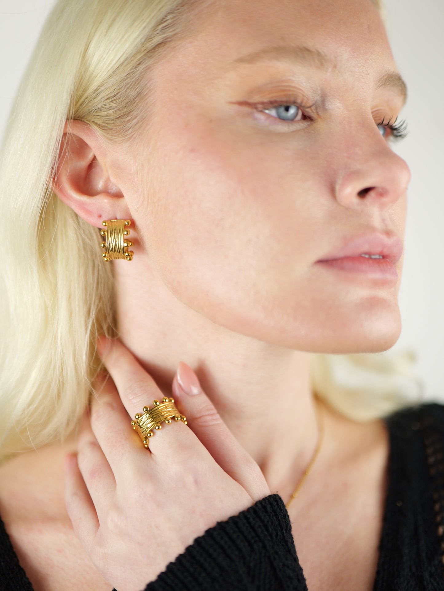 gold-beaded-boho-ring-stainless-steel-tarnish-free-jewellery-waterproof-1