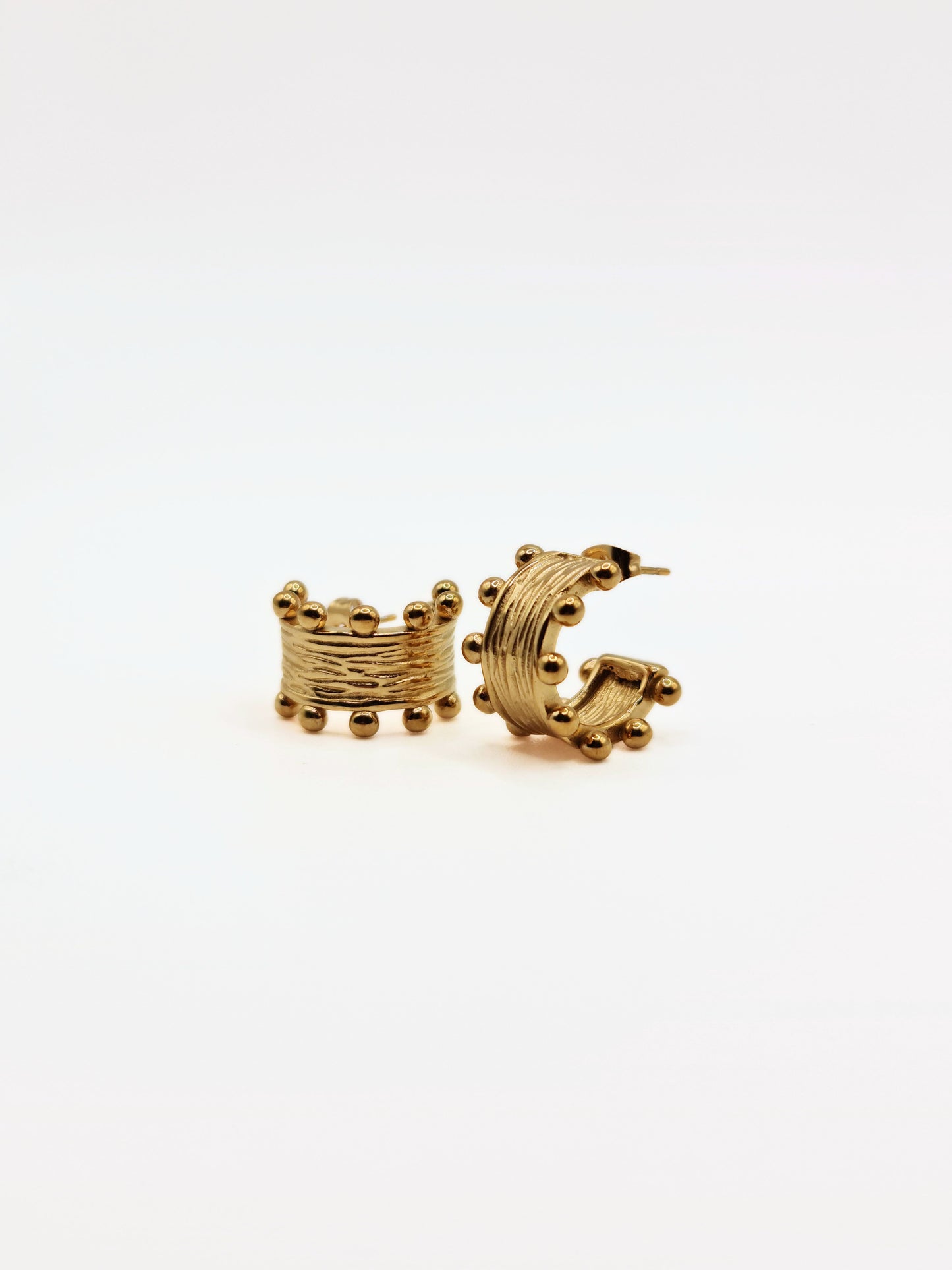 The Zaya Set 18k Gold Plated  Beaded Earrings & Ring- Waterproof & Tarnish-Free