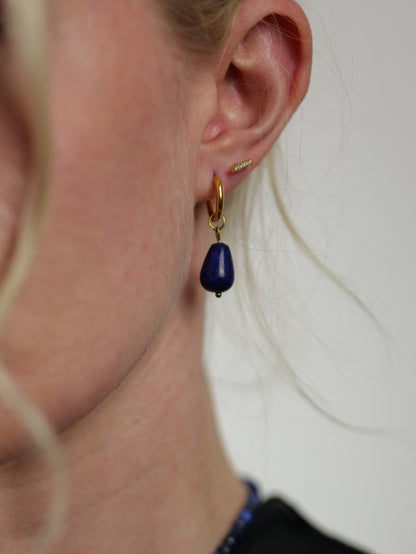gold-blue-lapis-lazuli-gemstone-natural-stone-semi-precious-drop-hoop-earrings-stainless-steel-tarnish-free-jewellery-waterproof-ember-and-stone-4