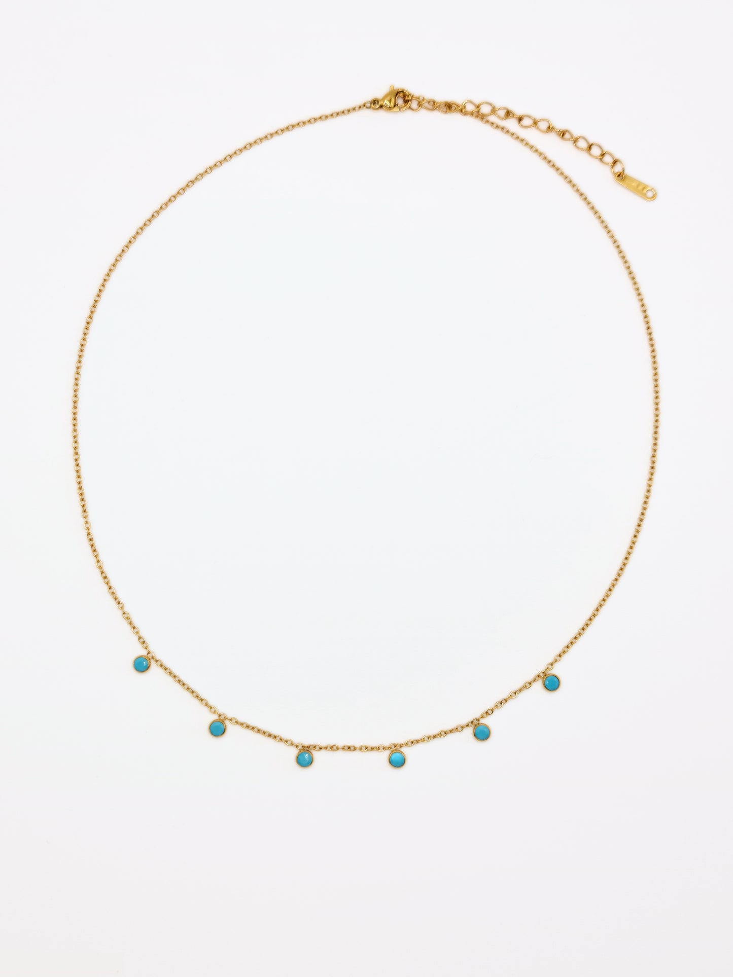 gold-blue-turquoise-natural-stone-gemstone-semi-precious-dainty-find-chain-necklace-stainless-steel-tarnish-free-jewellery-waterproof-ember-and-stone-1
