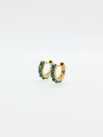 gold-blue-turquoise-natural-stone-gemstone-semi-precious-stud-huggie-hoop-earrings-stainless-steel-tarnish-free-jewellery-waterproof-ember-and-stone-5