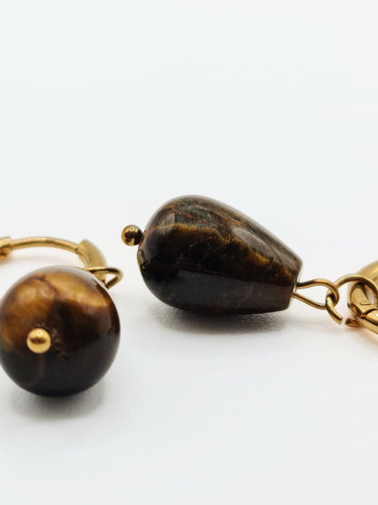 gold-brown-tigers-eye-gemstone-natural-stone-semi-precious-drop-hoop-earrings-stainless-steel-tarnish-free-jewellery-waterproof-ember-and-stone-1