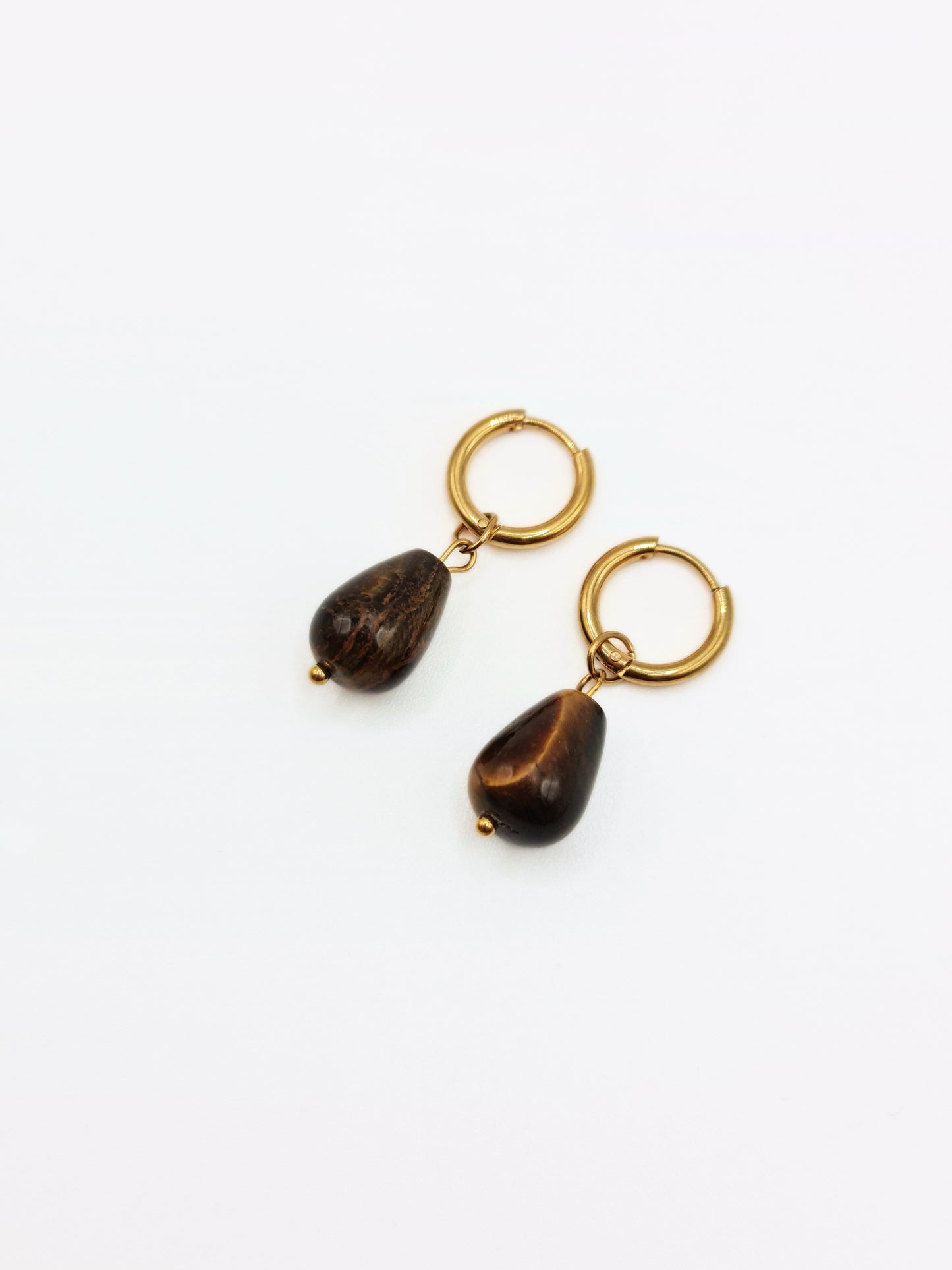 gold-brown-tigers-eye-gemstone-natural-stone-semi-precious-drop-hoop-earrings-stainless-steel-tarnish-free-jewellery-waterproof-ember-and-stone-1