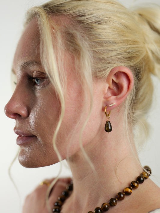 gold-brown-tigers-eye-gemstone-natural-stone-semi-precious-drop-hoop-earrings-stainless-steel-tarnish-free-jewellery-waterproof-ember-and-stone-1