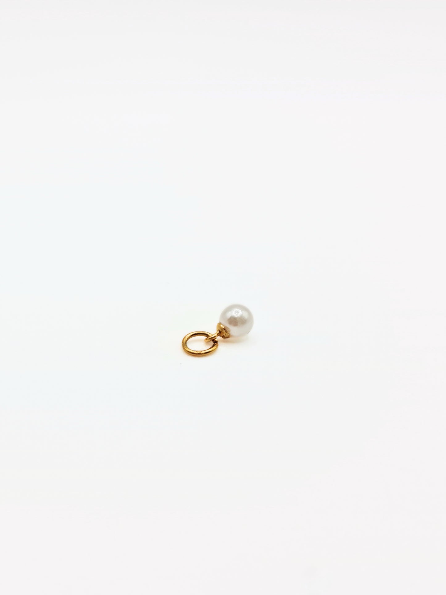 The Charm Shop 18k Gold Plated Pearl DIY Charm- Waterproof & Tarnish-Free