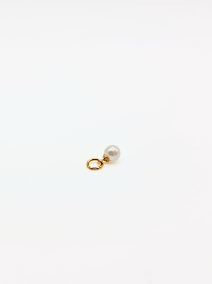 The Charm Shop 18k Gold Plated Pearl DIY Charm- Waterproof & Tarnish-Free