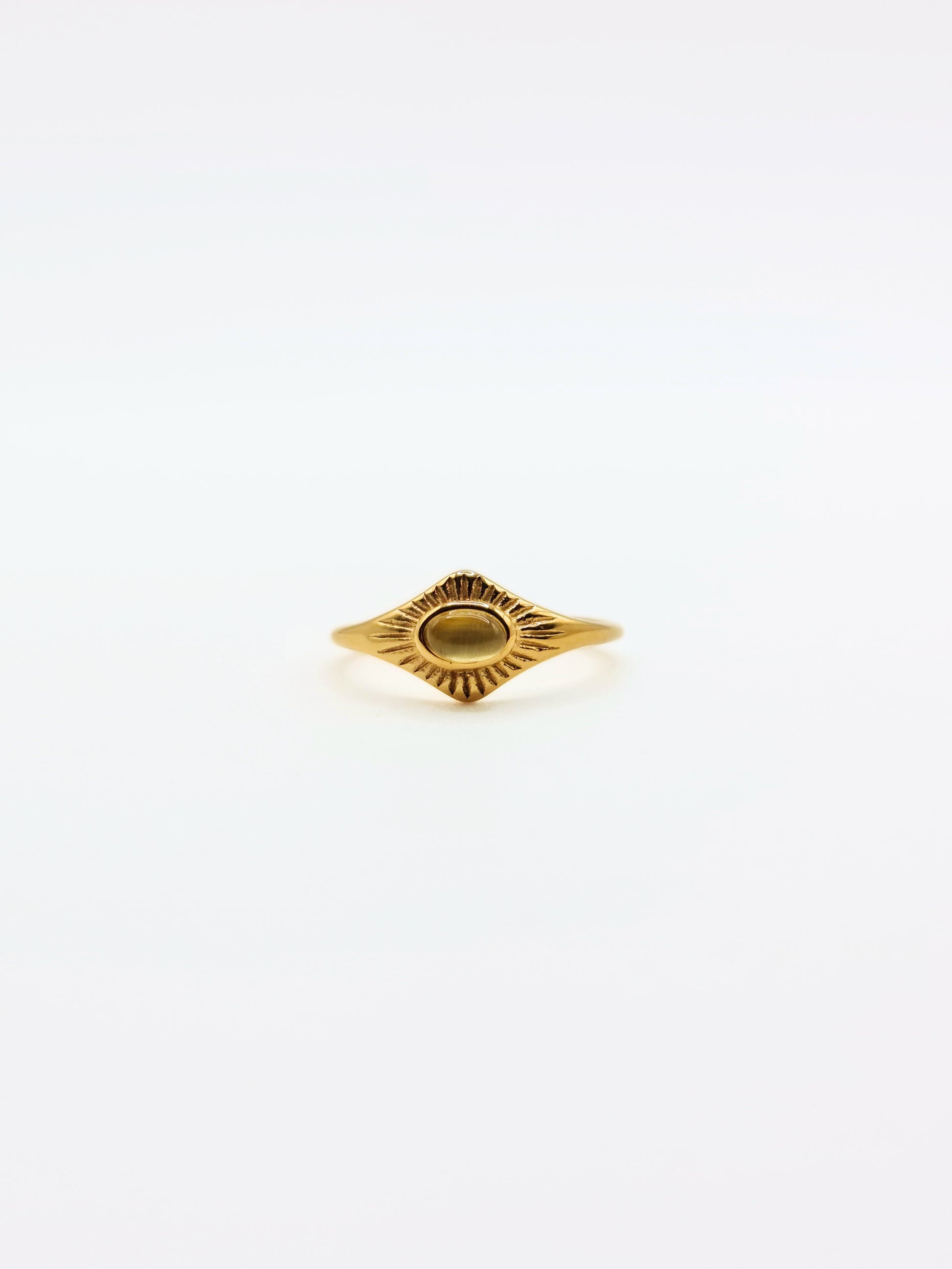 gold-cateseye-gemstone-natural-stone-semi-precious-stacking-ring-vintage-stainless-steel-tarnish-free-jewellery-waterproof-ember-and-stone-1