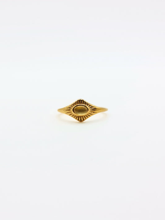 gold-cateseye-gemstone-natural-stone-semi-precious-stacking-ring-vintage-stainless-steel-tarnish-free-jewellery-waterproof-ember-and-stone-1