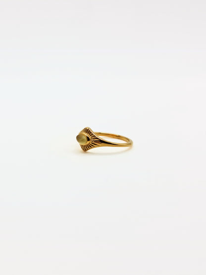gold-cateseye-gemstone-natural-stone-semi-precious-stacking-ring-vintage-stainless-steel-tarnish-free-jewellery-waterproof-ember-and-stone-1