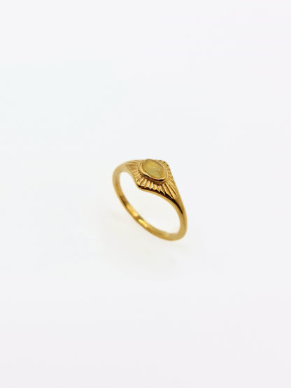 gold-cateseye-gemstone-natural-stone-semi-precious-stacking-ring-vintage-stainless-steel-tarnish-free-jewellery-waterproof-ember-and-stone-1