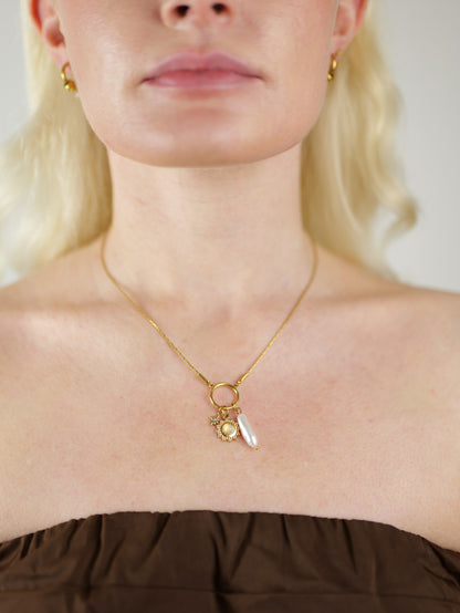The Charm Shop 18k Gold Plated Crystal Celestial Ditsy Star DIY Charm- Waterproof & Tarnish-Free