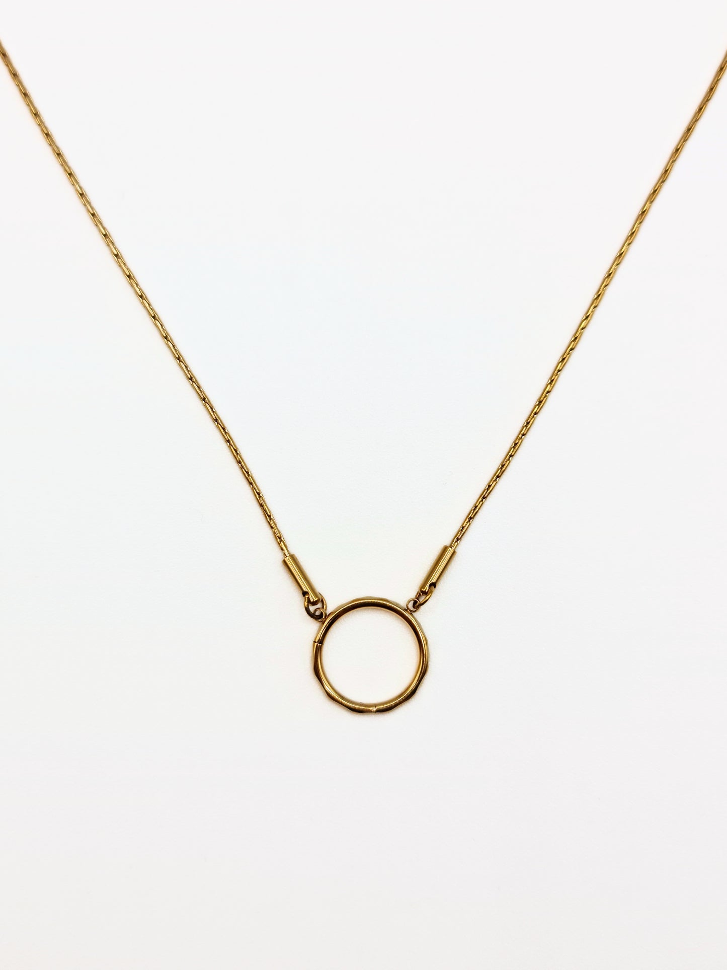 The Charm Shop 18k Gold Plated O Ring DIY Charm Chain Necklace- Waterproof & Tarnish-Free