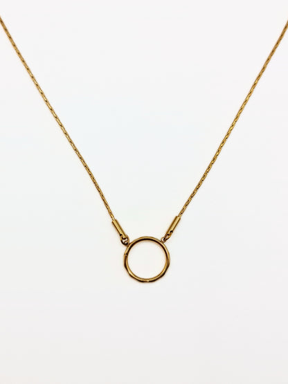 The Charm Shop 18k Gold Plated O Ring DIY Charm Chain Necklace- Waterproof & Tarnish-Free