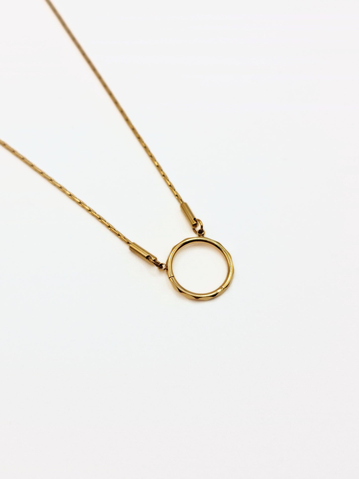 The Charm Shop 18k Gold Plated O Ring DIY Charm Chain Necklace- Waterproof & Tarnish-Free