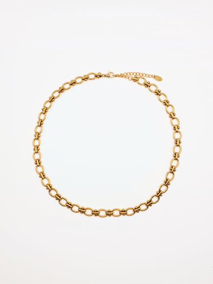 gold-chunky-tattoo-chain-necklace-bracelet-matching-set-stainless-steel-tarnish-free-jewellery-waterproof-ember-and-stone-1