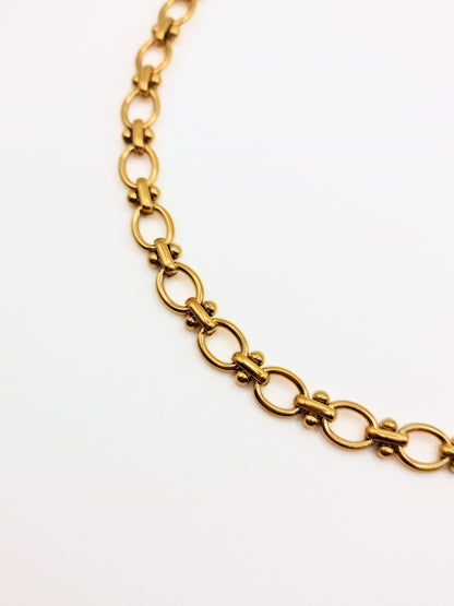 gold-chunky-tattoo-chain-necklace-bracelet-matching-set-stainless-steel-tarnish-free-jewellery-waterproof-ember-and-stone-1