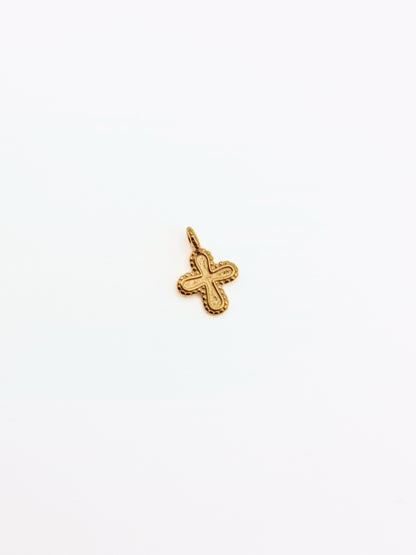 gold-cross-charm-necklace-tarnish-free-jewellery-waterproof-stainless-steel-1