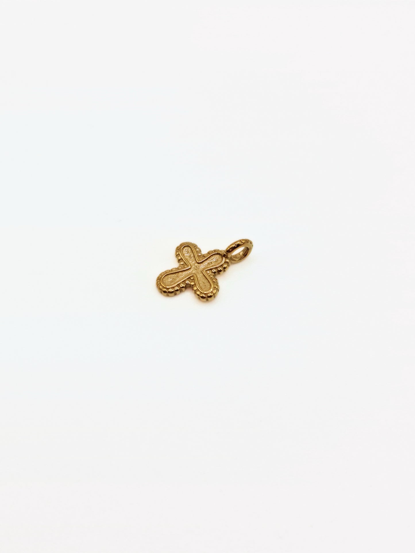 gold-cross-charm-necklace-tarnish-free-jewellery-waterproof-stainless-steel-1