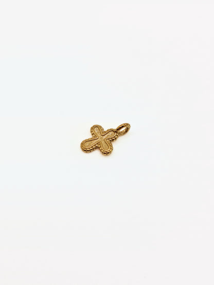 gold-cross-charm-necklace-tarnish-free-jewellery-waterproof-stainless-steel-1