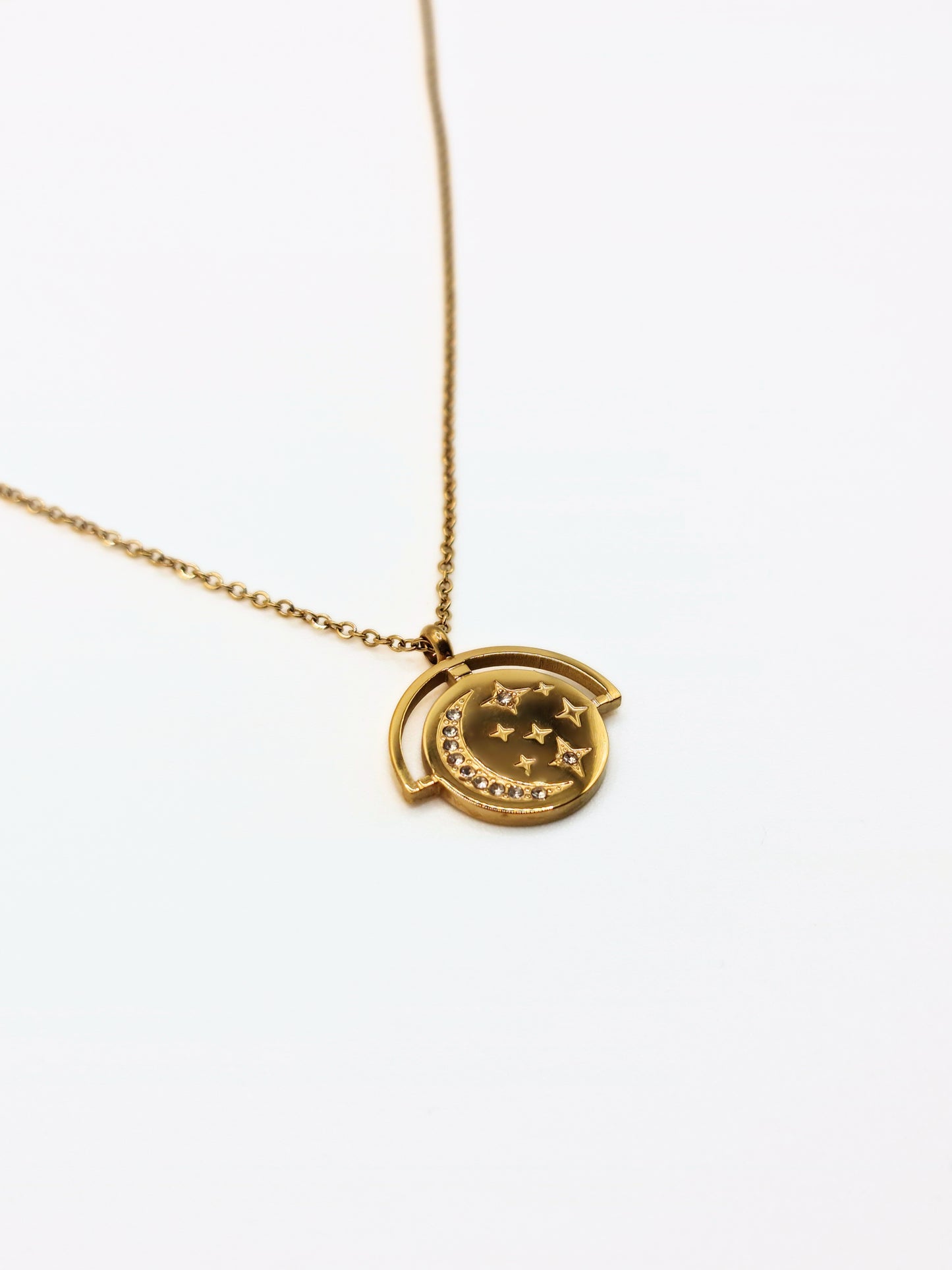 gold-crystal-celestial-coin-pendant-necklace-tarnish-free-jewellery-waterproof-stainless-steel-4